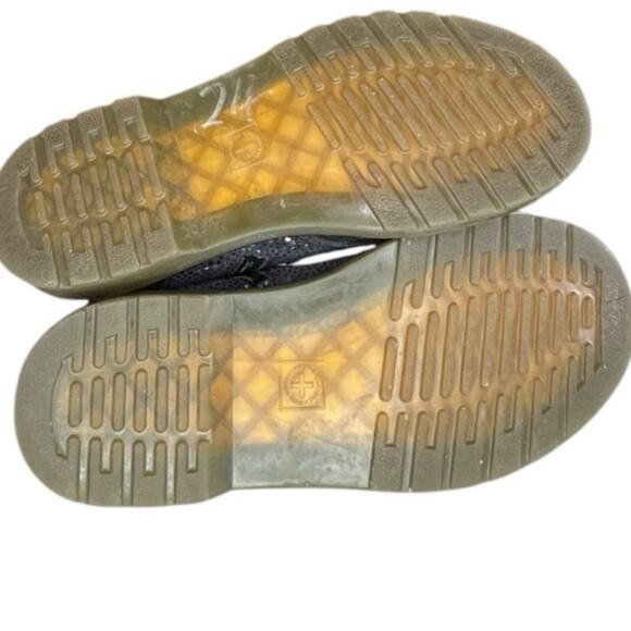 Unisex Dr. Martens Pascal 1460 Lace-Up Metallic Suede Combat Boot SZ M4/W5 Black - Picture 6 of 7